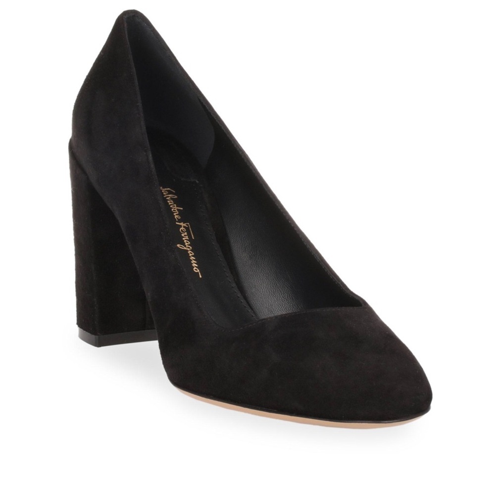 SOLD!! Salvatore Ferragamo Arezzo 85 Suede pump - Picture 2 of 8